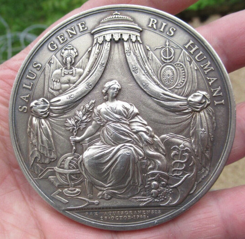 Medaille oct 1748 louis xv - medaille,