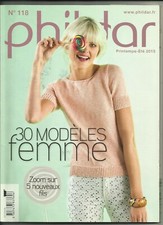 LIVRE CATALOGUE TRICOT CROCHET FEMME PHILDAR N° 118 