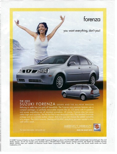 2005 suzuki forenza - 2005, sedan