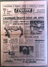 FOOTBALL L'EQUIPE COUPE DU MONDE 1966 1/2 FINALE ALLEMAGNE URSS  2-1 YACHINE
