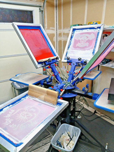 Screen printing press - screen,