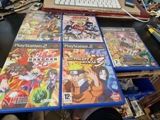 lot de 5 Jeux PS2-naruto. Bakugan... .  + livrets ..