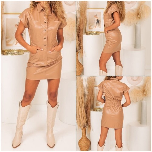 Nwt boutique entro tan faux - tan,