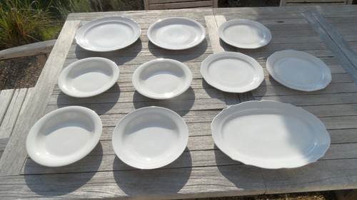 Pièces porcelaine blanche - 10,