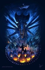 Plaque métal   alien