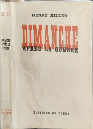 Dimanche après guerre - dimanche, |