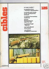 CIBLES N°125  ARMES TIR CHASSE pistolet ruger ravizza feinwerkbau carabine krico