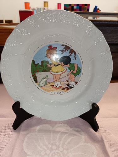 Assiette parlante sarreguemine - assiette,