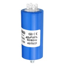 CBB60 40uf Démarrage Condensateur AC 250V 50/60Hz Cylindre 95 x 45mm