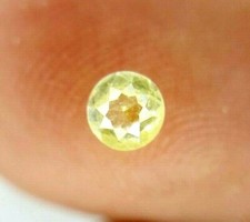 Naturel Véritable Diamant 0.30TCW Intense Jaune Rond Rose Coupe Pour MÈRE Cadeau