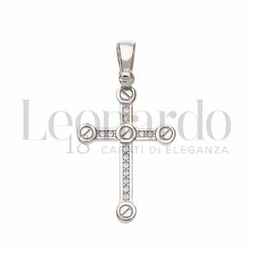 Pendentif croix zircons - pendentif,