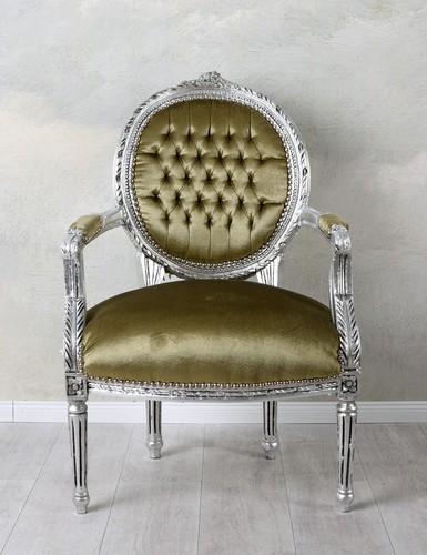 Fauteuil baroque velours - fauteuil, en