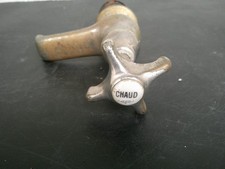 ROBINET ANCIEN LAVABO BAIGNOIRE CHAUD MARQUE CHB PARIS