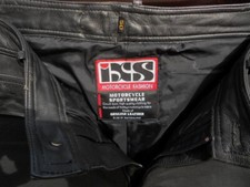 Pantalon moto en cuir noir IXS