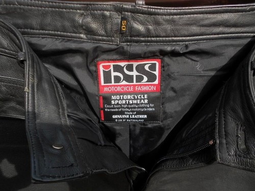 Pantalon moto cuir noir ixs - moto, en