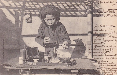 Tonkin fumeur opium - fumeur, d'opium