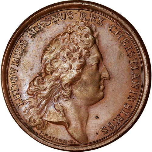 France médaille louis xiv - france,,