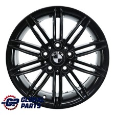 BMW E81 E82 E87 E88 Jante Alliage Noir 17" 7J ET:47 M Double Rayon 207
