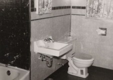1950s Retro Bathroom Tile Sink