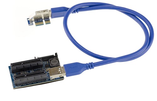 Riser plaque pcie - 1x, vers