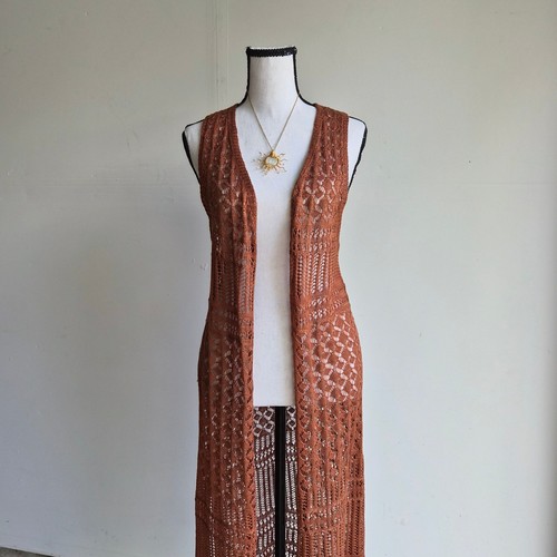 Moral fiber crochet duster - fiber,