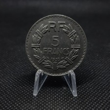 5 francs France 1933 - Lavrillier en nickel, SUP, sous pochette