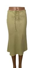 Jupe midi en lin Antoine et Lili jaune clair T 36