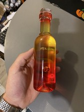 Kosta Boda sculpture bouteille vin cristal? orange Suède vintage scandinave