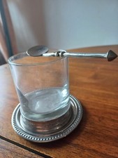 verre à the cristal socle