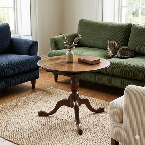 Table basse ancienne noyer - table,