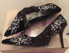 Escarpins Femme Noir Synthetique Paillettes Taille 38