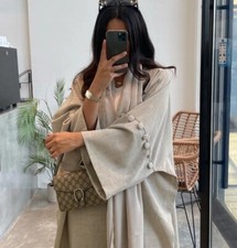 Abaya Ouvert Robe Longue Femme Modest Kaftan Musulmane Caftan Soirée Islamique