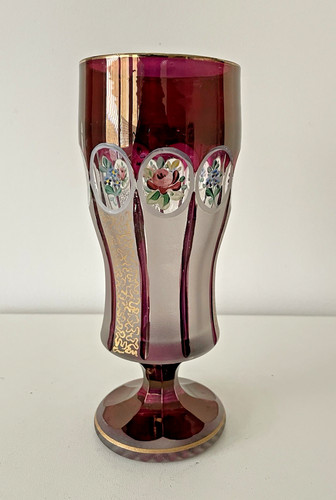 Vase cristal bohême - en,