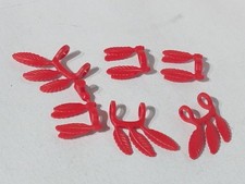 PLAYMOBIL x6 PLUMES ROUGES