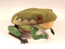 Rarissime ancien jouet grenouille mécanique Tôle Gunthermann 1948-1953 Germany