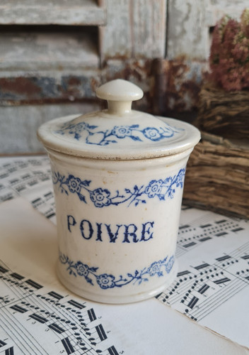 Ancien pot epices - pot, uze