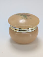 💍 Jolie petite Boite à bijoux en onyx rose des années 80-90