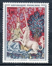 STAMP / TIMBRE FRANCE NEUF LUXE ** N° 1425 ** TABLEAU LA DAME A LA LICORNE