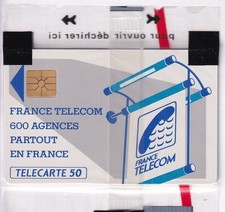VARIETE TELECARTE LOGO .. 50U Te50 GEM1A TRAIT COURT 0032E NSB/NEUVE C.10€