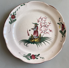 Assiette Faïence de Lunéville XIX ème polychrome décor au CHINOIS