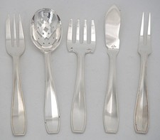 Christofle Atlas, service hors d'oeuvre/bonbon, 5 pièces, métal argenté Art déco