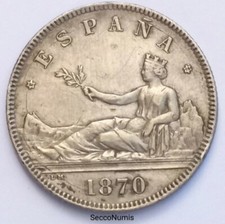 Espagne/Spain 2 Pesetas 1870