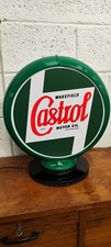 Lampe globe de pompe à essence Castrol déco garage