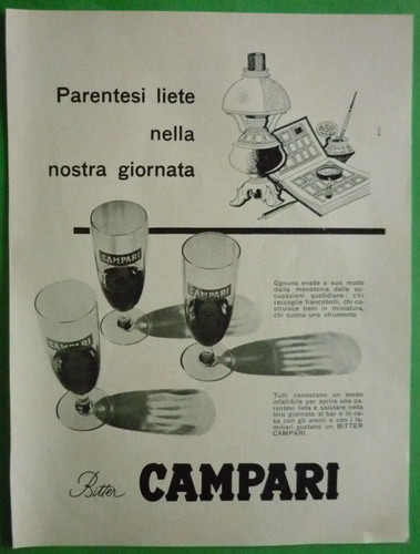 Campari bitter publicité - publicité, 1