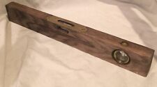 Ancien Niveau À Bulle En Bois Et En Laiton Vintage Outils Retro