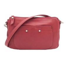 Naf Naf - Sac baguette en cuir "Dahlia" - carmin - 8593