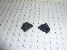 2 x LEGO Black slope brick ref