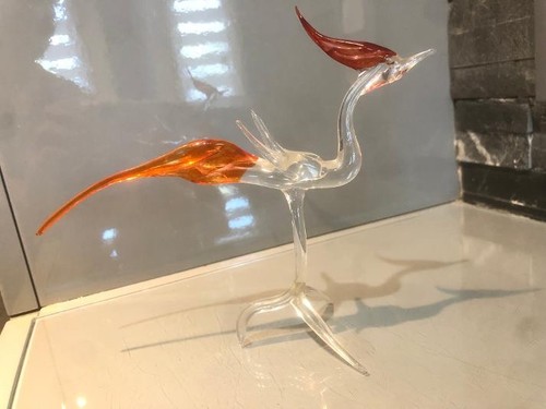 Oiseau ancien verre style - en,