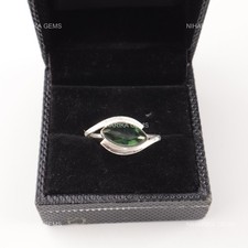 925 Argent Marquise Vert