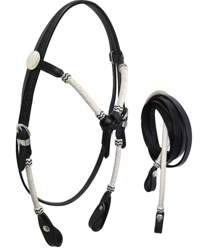 Bridon cuir occidental avec - cuir,